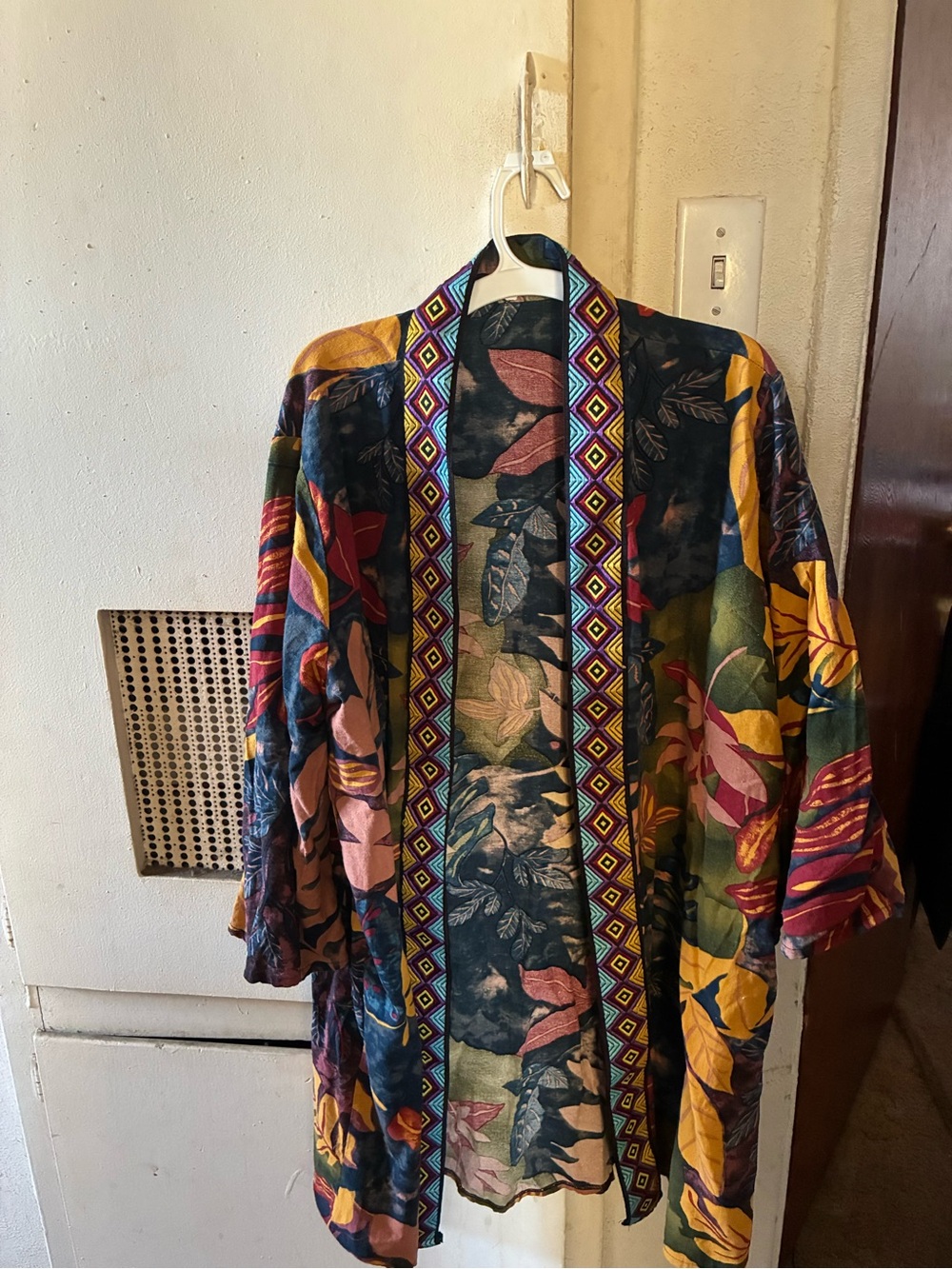 Bohemian Multi-Color Floral Kimono Jacket